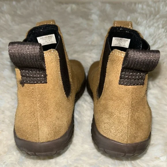 Tan Chukka Boots with Suede Finish and Rounded Toe - Picture 8 of 8